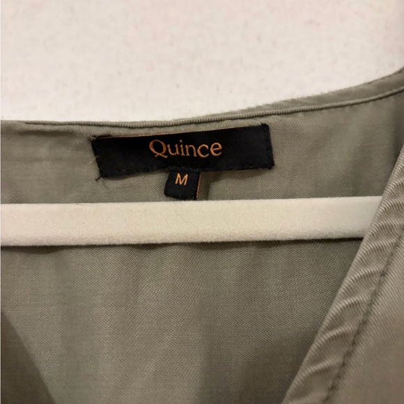 Quince Green Tencel Dress - Picture 2 of 2